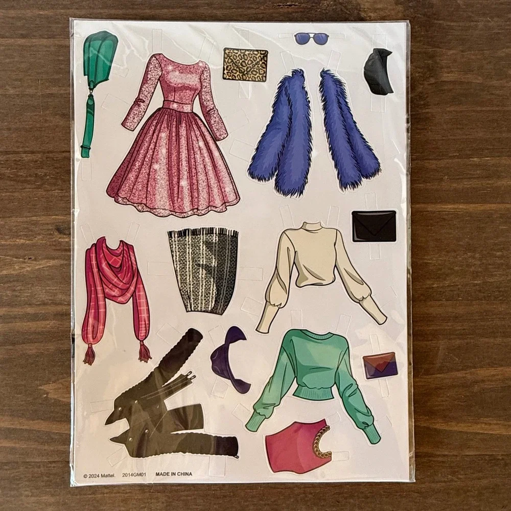 Lot of 3 Barbie Fashion Designer Activity Set Paper Doll Dress Up 2024 Mattel